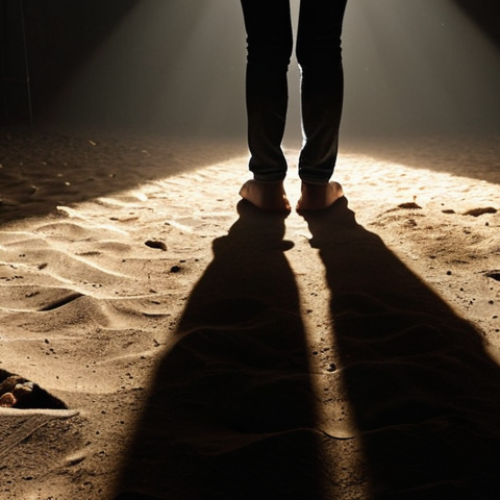 **Image Prompt 1: Individual Healing and Reclaiming Stability**
    A solitary figure, seen from behind, standing firmly on solid, well-lit ground. The ground transitions from fragmented, dark textures (representing past trauma) at the edges of the frame to a stable, glowing surface under their feet. Rays of soft, warm light break through abstract, shadowy elements behind them, illuminating a clear path ahead. The overall mood is one of quiet determination, internal strength, and the beginning of a journey towards peace, subtly hinting at professional guidance through a gentle, almost ethereal, guiding light or abstract hand shape nearby.