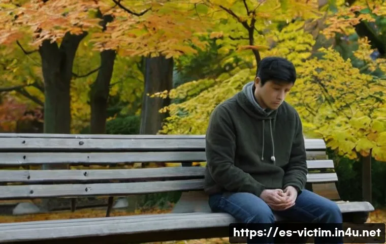 범죄 피해자 심리 치료 연구 보고서 - **Prompt:** A solitary figure, a person in their late 20s to early 30s, dressed in comfortable, mode...